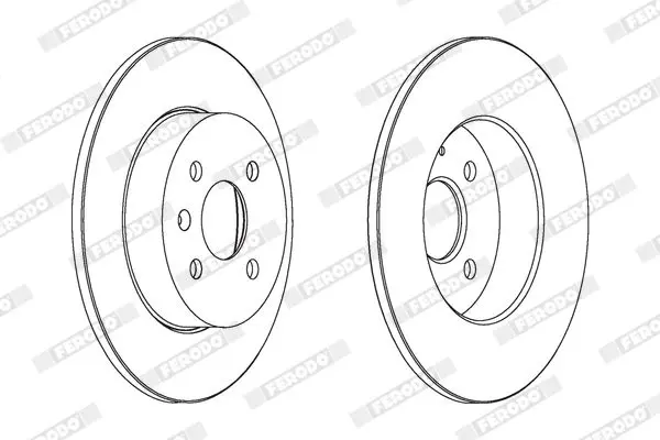 Handler.Part Brake disc FERODO DDF1313 2