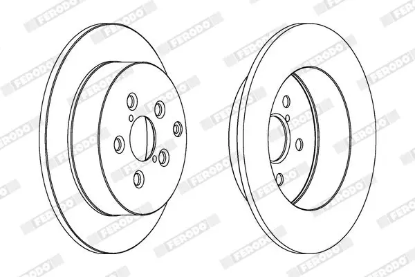 Handler.Part Brake disc FERODO DDF1406C 2