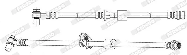 Handler.Part Brake hose FERODO FHY2787 1