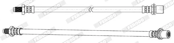 Handler.Part Brake hose FERODO FHY2786 2