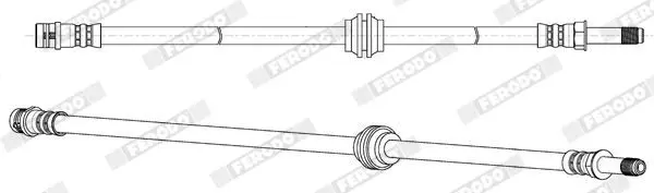 Handler.Part Brake hose FERODO FHY2776 2