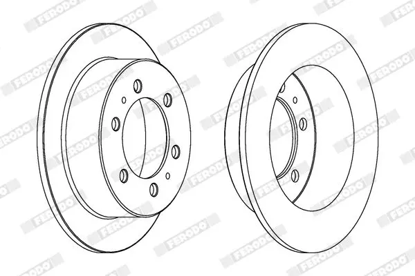 Handler.Part Brake disc FERODO DDF1400 2