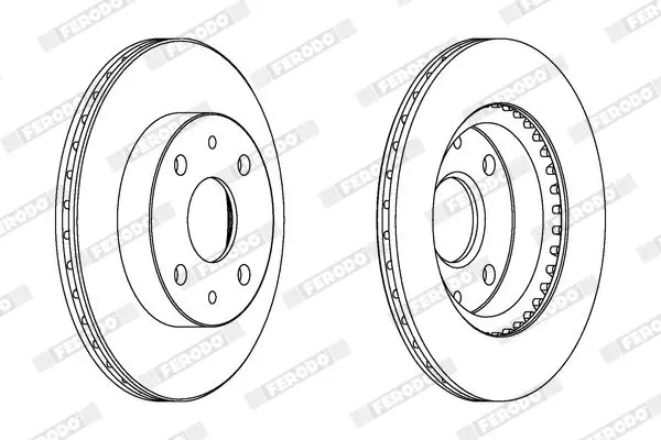 Handler.Part Brake disc FERODO DDF1394C 1