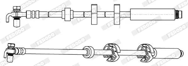 Handler.Part Brake hose FERODO FHY2695 2