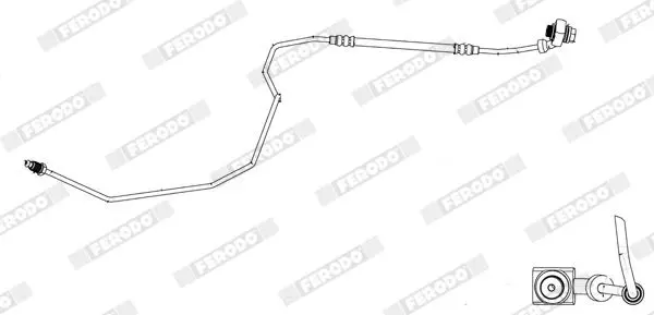 Handler.Part Brake hose FERODO FHY2870 2