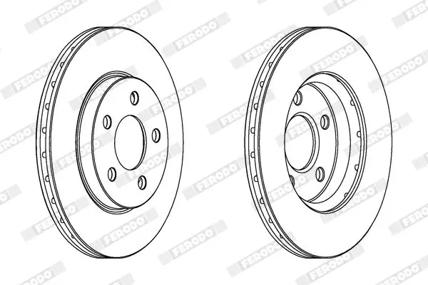 Handler.Part Brake disc FERODO DDF1376 2