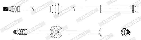 Handler.Part Brake hose FERODO FHY2743 2