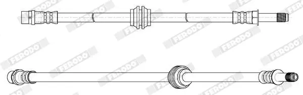 Handler.Part Brake hose FERODO FHY2737 2