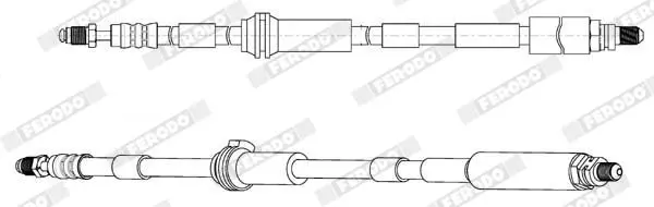 Handler.Part Brake hose FERODO FHY2733 2