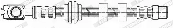 Handler.Part Brake hose FERODO FHY2526 1