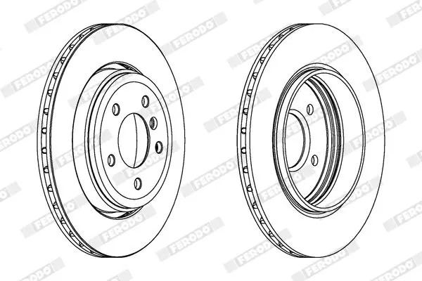 Handler.Part Brake disc FERODO DDF1280 2