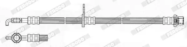 Handler.Part Brake hose FERODO FHY2610 2