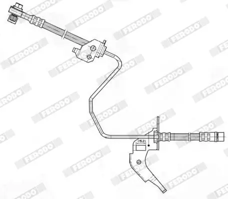 Handler.Part Brake hose FERODO FHY2605 1