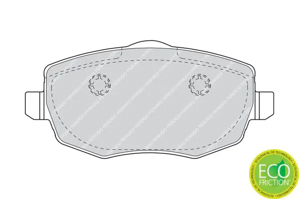 Handler.Part Brake pad set, disc brake FERODO FDB1581 2