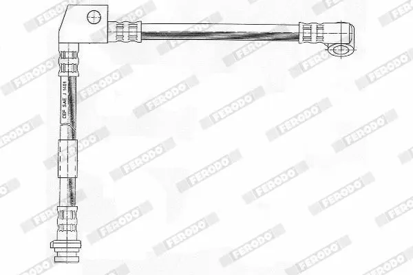 Handler.Part Brake hose FERODO FHY2094 2