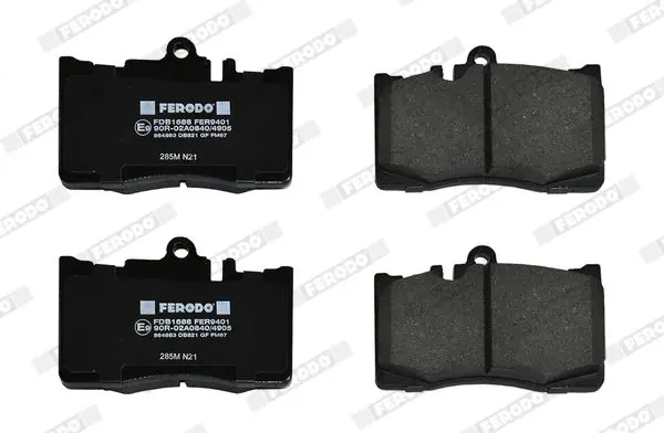 Handler.Part Brake pad set, disc brake FERODO FDB1688 3