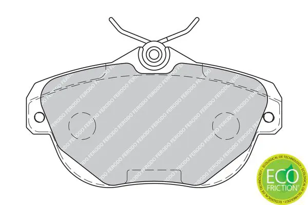 Handler.Part Brake pad set, disc brake FERODO FDB1838 2