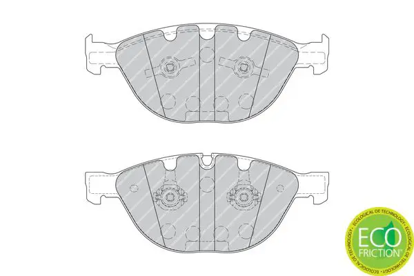 Handler.Part Brake pad set, disc brake FERODO FDB1883 2