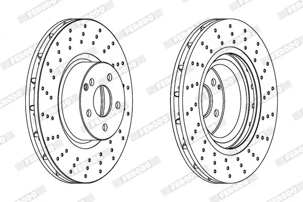 Handler.Part Brake disc FERODO DDF1248C1 2