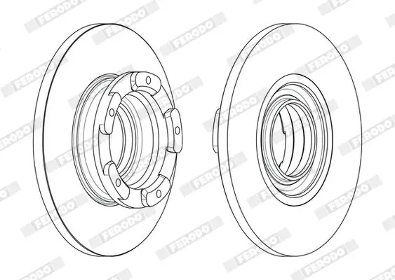 Handler.Part Brake disc FERODO DDF2471 2