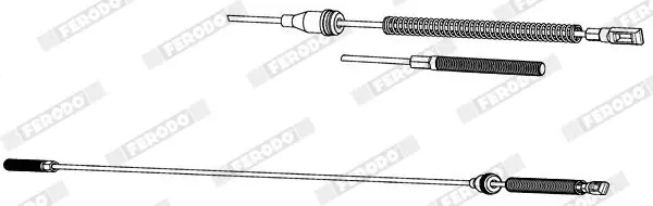 Handler.Part Cable, parking brake FERODO FHB432121 2