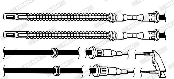 Handler.Part Cable, parking brake FERODO FHB432103 2