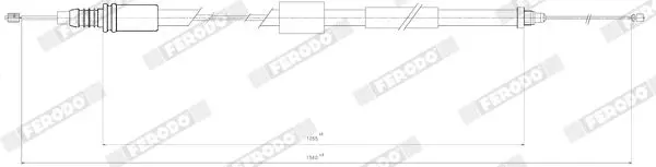 Handler.Part Cable, parking brake FERODO FHB431291 2