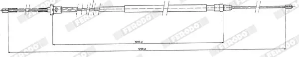 Handler.Part Cable, parking brake FERODO FHB431242 2