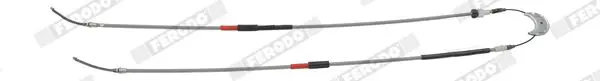 Handler.Part Cable, parking brake FERODO FHB431228 1