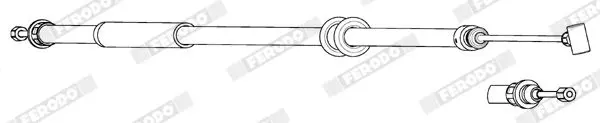 Handler.Part Cable, parking brake FERODO FHB434538 2