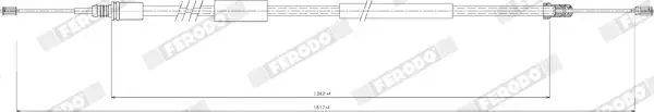 Handler.Part Cable, parking brake FERODO FHB432878 2