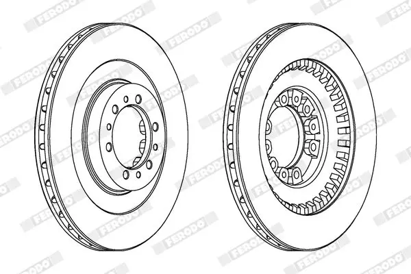 Handler.Part Brake disc FERODO DDF1212 2