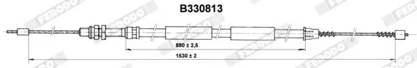 Handler.Part Cable, parking brake FERODO FHB431112 1