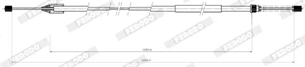 Handler.Part Cable, parking brake FERODO FHB432422 2