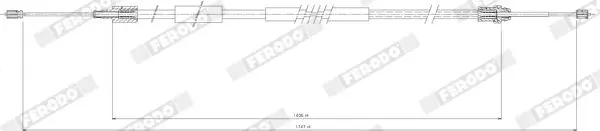 Handler.Part Cable, parking brake FERODO FHB432420 2