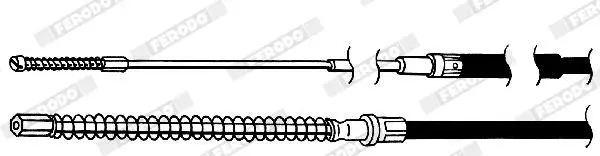 Handler.Part Cable, parking brake FERODO FHB431196 2