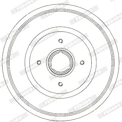 Handler.Part Brake drum FERODO FDR329733 4