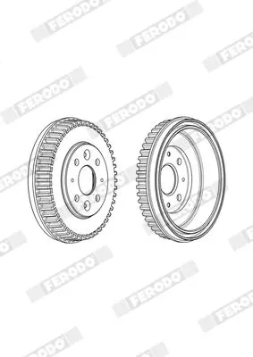 Handler.Part Brake drum FERODO FDR329336 5