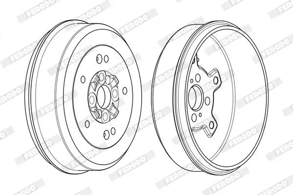 Handler.Part Brake drum FERODO FDR329337 4