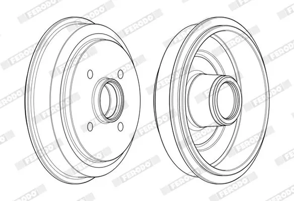 Handler.Part Brake drum FERODO FDR329788 4