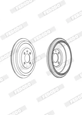 Handler.Part Brake drum FERODO FDR329313 5