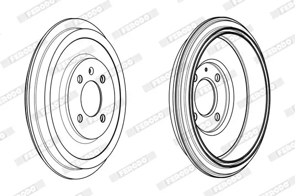 Handler.Part Brake drum FERODO FDR329313 4