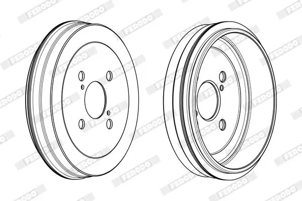 Handler.Part Brake drum FERODO FDR329257 4