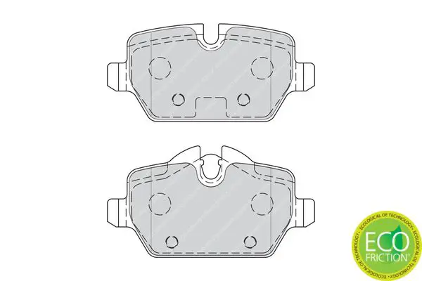 Handler.Part Brake pad set, disc brake FERODO FDB4383 2