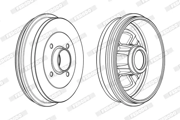 Handler.Part Brake drum FERODO FDR329114 4