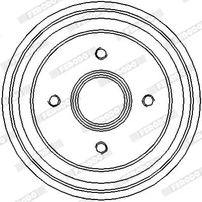 Handler.Part Brake drum FERODO FDR329106 4