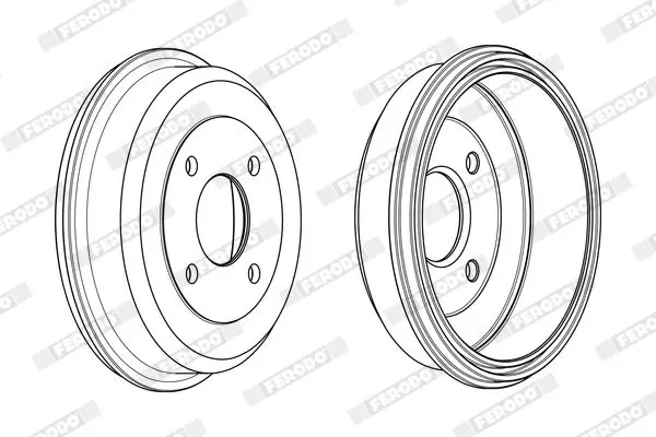 Handler.Part Brake drum FERODO FDR329198 4