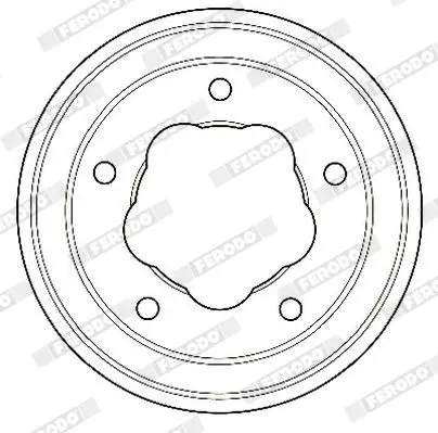 Handler.Part Brake drum FERODO FDR329187 4