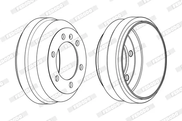 Handler.Part Brake drum FERODO FDR329009 4