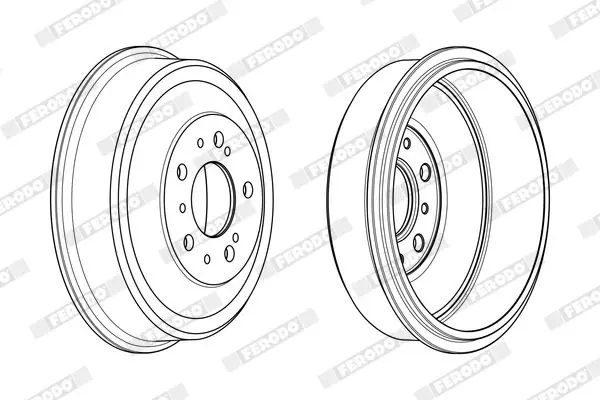 Handler.Part Brake drum FERODO FDR329008 4